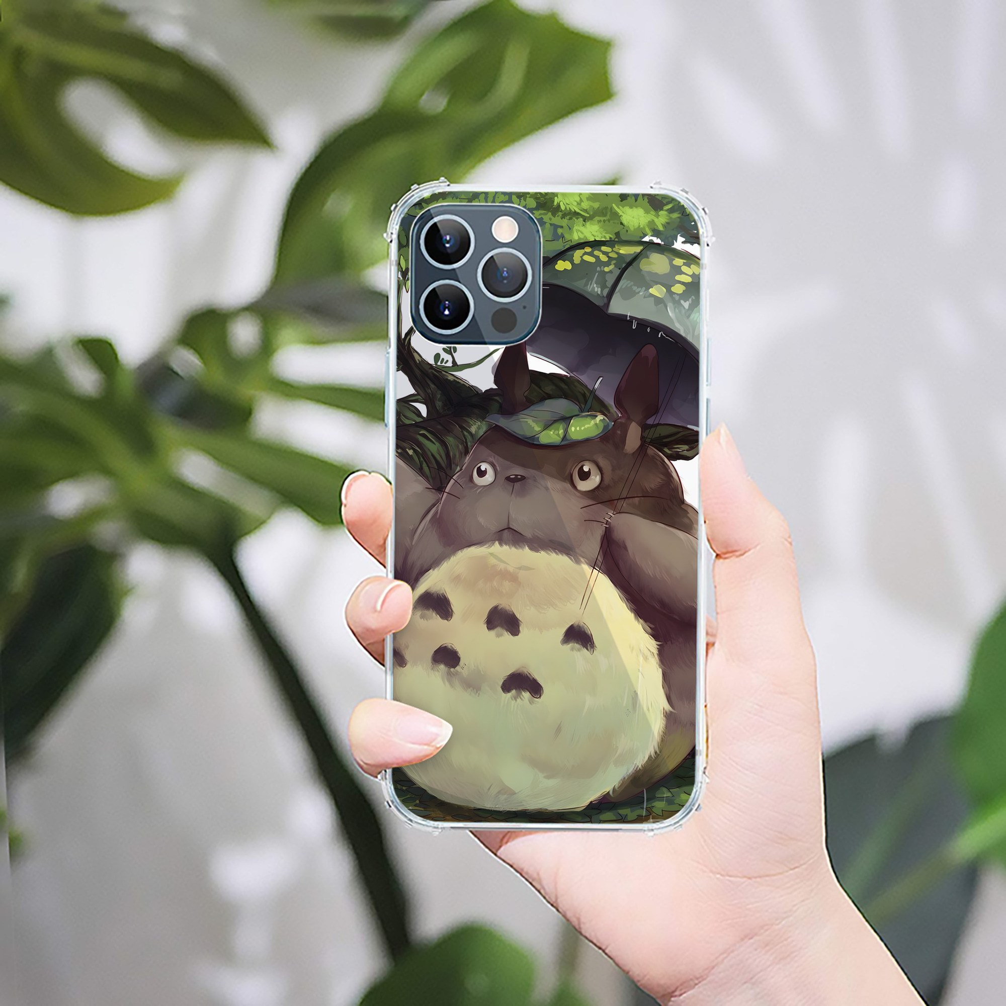 （画像用） となりのトトロ 草壁メイ 草壁サツキ My Neighbor Totoro Satsuki Kusakabe Mei Kusakabe 【iPhone 12シリーズ対応】透明スマホケース（クリアソフトケース）